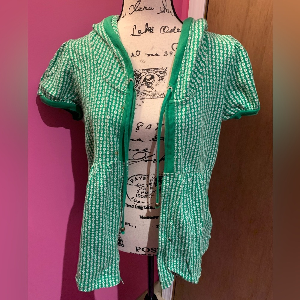 Y2K Juicy Couture shirt sleeved hooded zip up AS IS
